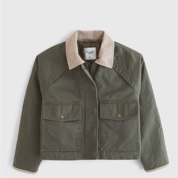 Abercrombie & Fitch Jackets & Blazers - NWT Abercrombie & Fitch Short Waxed Chore Jacket